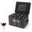 Wine Glass Storage Box with Lid, Hard Shell Stemware Storage Container with 12 Dividers, Glassware Packing Box 2