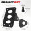 Support Latéral de Plaque D'Immatriculation pour Moto, Support Robuste pour Installation Horizontale/Verticale 2