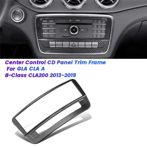 Car Center Control CD Panel Trim Sticker for   GLA CLA A B-Class CLA200 13-19 7 Button Adjust Decor Frame A 1