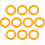 10Pcs Bobbin Winder Rubber Ring,Friction Wheel Tire Ring Replacement Accessories for Vintage Sewing Machine 7