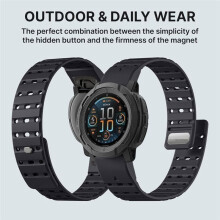 Soft Silicone Magnetic Watch Band for Sportwatch 22mm Quick Fit Strap for Fenix E/8 7/6/5/Forerunner 965/955 C