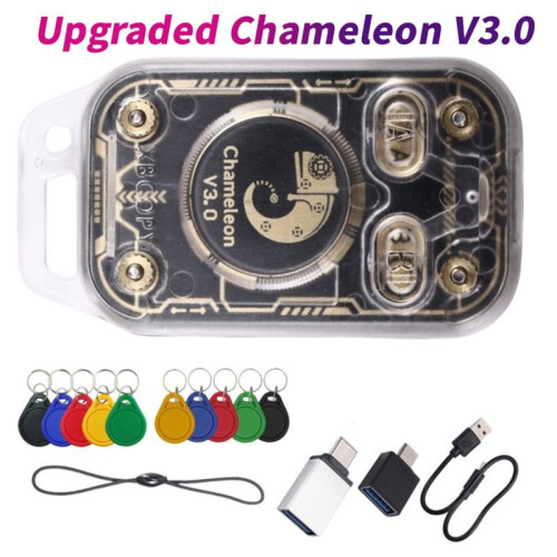 Chameleon V3.0 RFID  Chip Reader ID IC Tag Copyer NFC Reader Writer  Card Emulator+5XUID/CUID Keychain 1