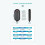 10PCS 433mhz Cloning Remote Control 4 Buttons Car Key Remote Control Electric Copy Controller 5