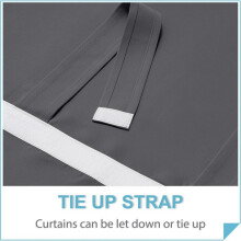 Blackout French Door Curtain - Thermal Insulated Window Shades for Patio Kitchen Front Entry Back Door Glass Window A
