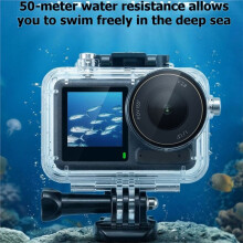 50 M Wasserdichtes Gehäuse, Tauchschutzhülle, Tauchgehäuse für für Osmo Action 5 Pro/4/3 Kamerazubehör