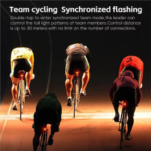 WEST BIKING Inteligentna Tylna Lampa Rowerowa IP66, Wodoodporna, Inteligentna, Pikselowa Lampa Tylna DIY z 244 Pikselami do Samodzielnego Montażu