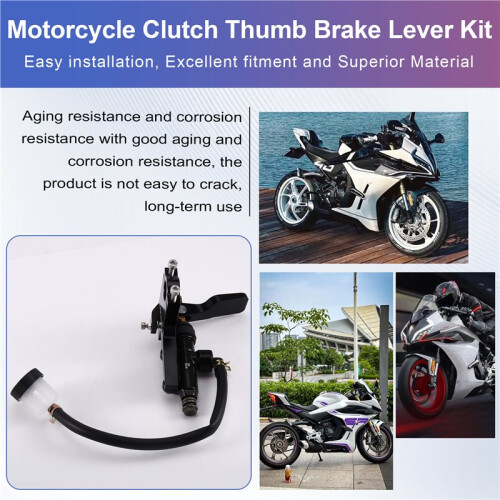 Motorfiets Duimremhendel Achterremcilinder Handgreepset van Aluminiumlegering Achterrem 2