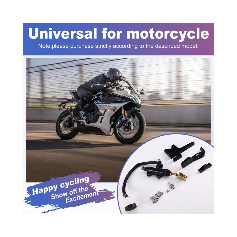 Motorcycle Thumb Brake Lever Rear Master Pump Cylinder Handle Kit Aluminium Alloy Rear Master Pump Motorcycle Brake 6032294191984