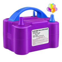 Ballonpumpe Elektrisch 600W Dual-Düse Ballonbläser für Partydekoration und Geschenke EU-Stecker