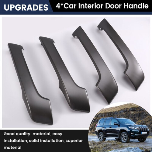 Car Interior Door Handle Door Panel Pull Handle Trim Cover for  Prado LC150 2009-2018 Grey 2