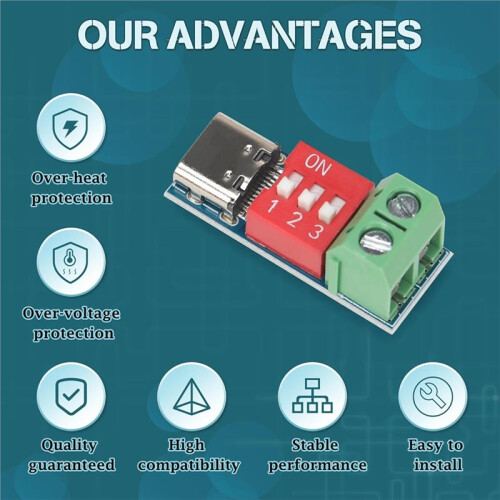 PD Trigger Board Module for USB-C PD/QC, Fast Charging USB Type-C to 5-20V, 100W Power Delivery 14PCS 2