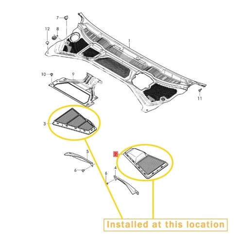1 Pair Air Filter Elements Charcoal Pollen Filter Kits 3D1819619A 3D1819620B for    GTC 6.0 1