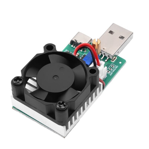 18W  3.7V-13V Electronic Test Load Resistor USB Battery Discharge Capacity Tester with Fan Adjustable Current Module 2