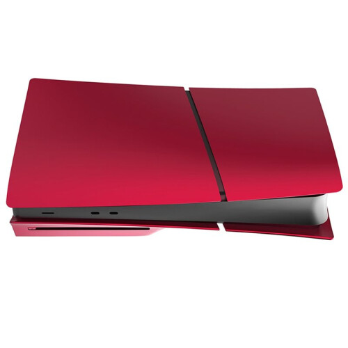 For  5 Slim Hard Plastic Faceplate Shell Replacement Plate Cover for PS5 Console Disc Version Red 1