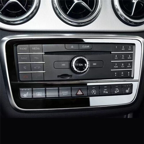 Car Center Control CD Panel Trim Cover for   GLA CLA A B-Class CLA200 13-19 9 Button Adjust Decor Frame A 2