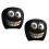 2Pcs Polyester Car Headrest Covers with Lovely Smile Patterns 1