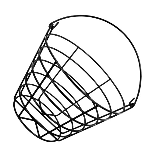 Premium Golf Ball Holder Basket Shielded Coated Wire Net-Black
