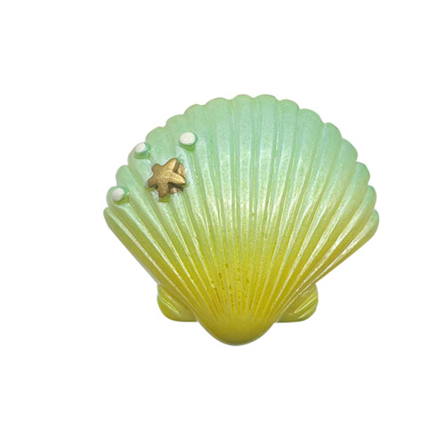 2pcs Playful Shell Shaped Headphone Decors Embellishments-Green