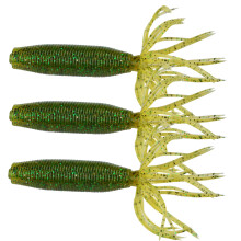 3Pieces Realistic Skirt Lures Tear Resistant-2 Dark Green