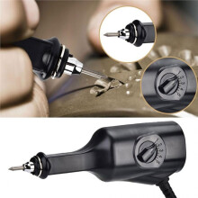 Handheld Electric Engraving Pen 220V,for Wood Metal Jade Ceramic DIY Carving Tool Kit,Hand Carved Pen EU Plug
