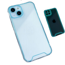 Lichtgevende mobiele hoes Blue iPhone 14