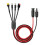 Línea de Extensión de Conector para Panel Solar 4 en 1, Conector Hembra XT60 A Conector Divisor de Cable, Adaptador de Corriente CC 7