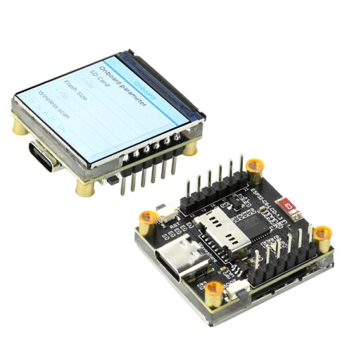 Placa de Desenvolvimento ESP32-C6 WiFi com Tela LCD de 1,3 Polegadas (240x240), Módulo AIoT para Casas Inteligentes, Ideal para Projetos de IoT e 2
