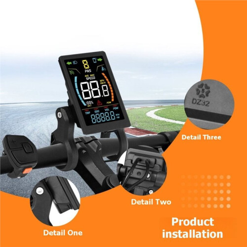 36V 48V 26A E-Bike Sinuswellen-Controller mit DZ32 Farb-LCD-Display Tri-Mode E-Scooter Lithium-Akku-Upgrade-Kit 2
