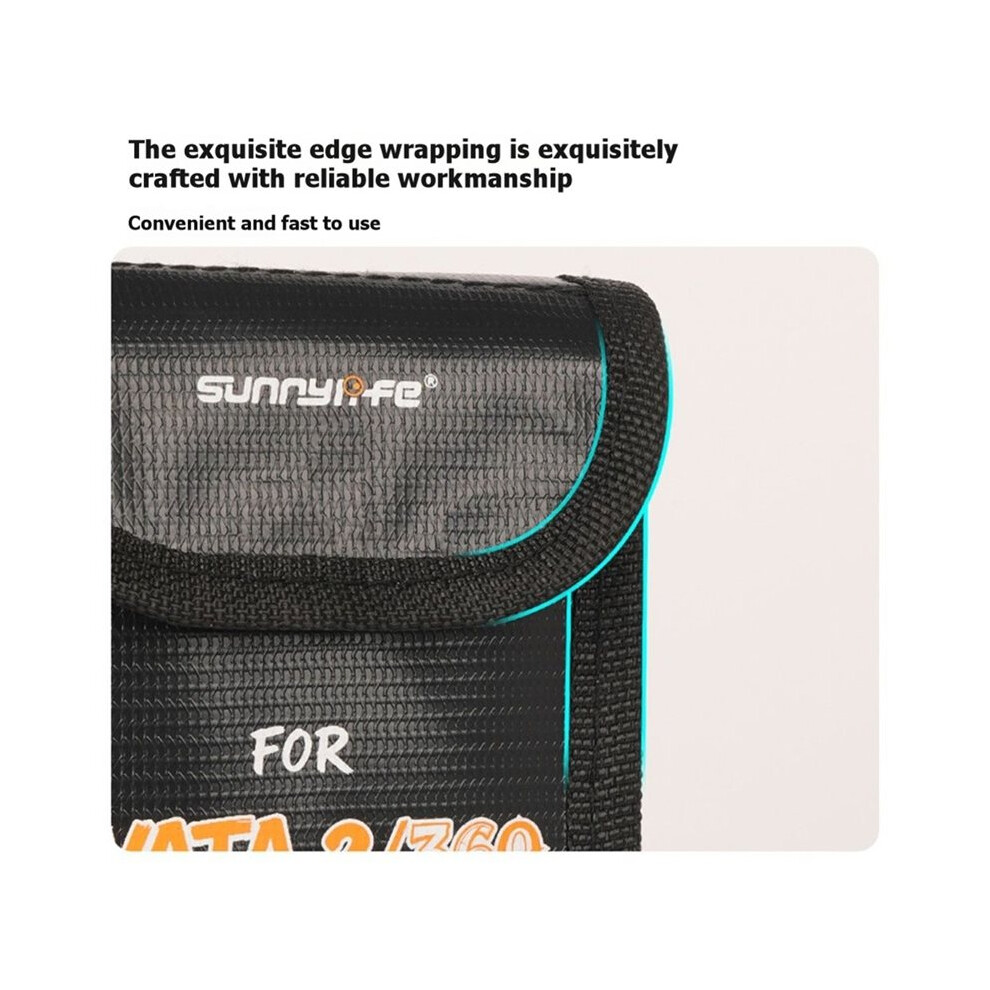 Portable Explosion Proof Battery Bag For Avata 2/360 Holds 2 Battery Bag Fireproof Safety Lipo Battery Case 6033536000491