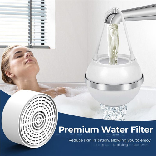 Bath  Replacement Filter Easy-to-Install Water Filter - Eco-Friendly & Skin-Safe 1