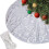 Saia para áRvore de Natal de 48 Polegadas com Capa Macia para DecoraçãO de Tapete de Floco de Neve e Saia para áRvore de Fazenda, Prata 1