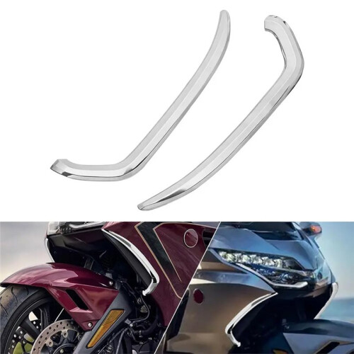 Front Vertical Vent Decorative Trim Chrome for  Goldwing 1800 GL1800 2018-2024 Accessories 1