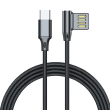 Oplaadkabel met gevlochten ergonomische datalijn voor-1m