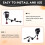 LED Gear Shift Knob Automatic Gearbox Transmission Shifter Handle with Red Light for   MK7  B8  Mk2 6