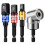 18 Pcs Drill Bit Holder Keychain, Quick Release Screwdriver Extension Tool with 105 Degree Right-Angle Driver 6
