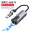 New 2.5G Wired Network Card USB 3.0 TYPE C RTL81527 Adapter 2500 Mbps High Speed for  Pro Computer Tablet 2