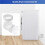 Cotovelo 90 Graus para Ventilação Secadora Roupas, Kit Conector Duto Secadora SaferHookup para Tubos 4 Polegadas, Kit Cotovelo Conector Ventilação 5