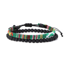 Gewebte Armbänder 2 Stk MultiColor