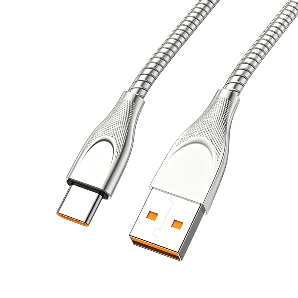 Type C Cable 65W Fast Charging Usb To Type C Male To-1M Silver 7704001286120