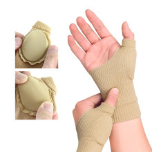 Fingerlose Handschuhe/Handgelenkstütze, 1 Paar Black S