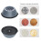 10cm Washing Machine Feet Pads Grey 4 Piece 13