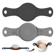 2pcs Silicone Baking Sling Sourdough Round Silicone Baking Mat Non-Stick Reusable Bread Sling Bread Baking Accessories A