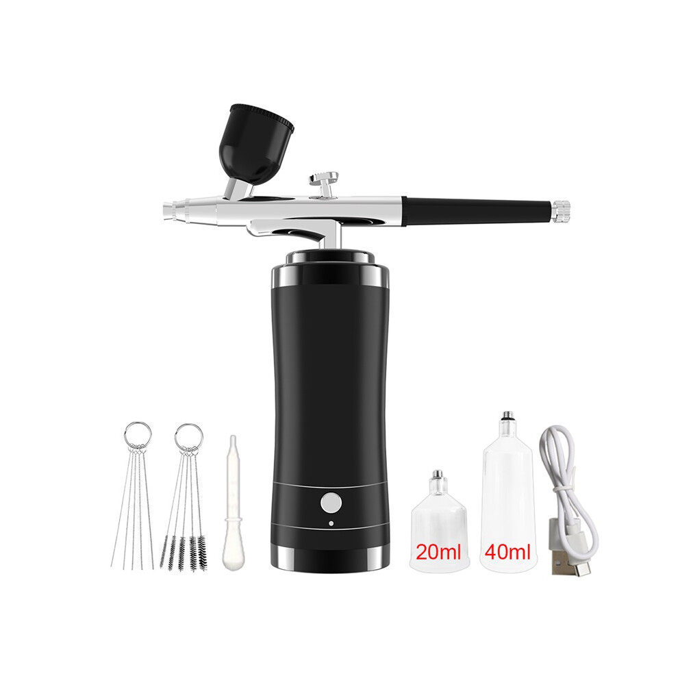 Stoyotu Black (Black) Nail With Compressor Portable Airbrush Nail Art Compressor For Nails Cake Painting Crafts Air Brush Kit Nails Spray
