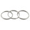 240 Pcs 20mm Outside Dia Universal Split Key Rings Keychain Holders 2