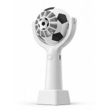 Portable Soccer Handheld Fan, 3-Speed Rechargeable Fan with Lanyard & Base, Cooling for Soccer Fans, Kids