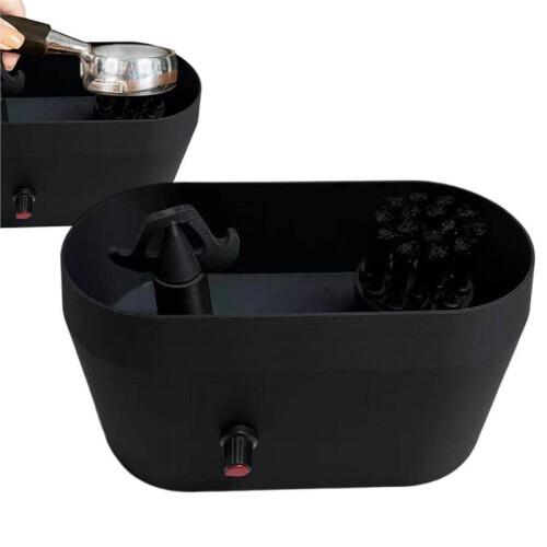 Espresso Machine Clean Set Automatic Portafilter Cleaner Scrubbing Workbench with Brush for Systems Home Kitchen 2