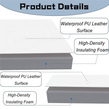 2 PCS Window Air Conditioner Side Panels, Surround Insulation Side Panels Waterproof with Double-Sided Tape for AC Unit