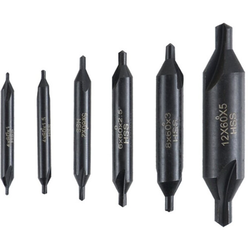 6pc Center Drill Chamfer Drill Without Protective Cone Composite High-Speed Steel Fixed Point Drill 2