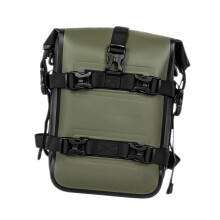 Motorcycle Side Bag Water Resistant PVC Material 20L-Green