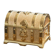 1 Boîte à Bijoux/Coffret à Trésor de Style Pirate Rétro Européen, en Métal, pour Ranger Vos Bijoux